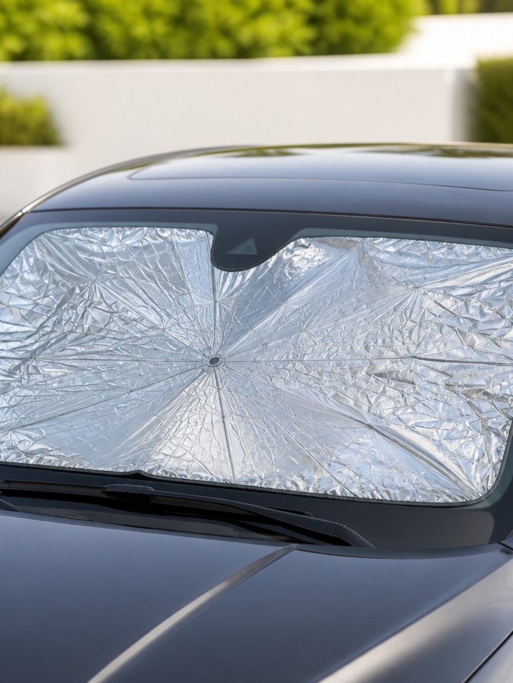 Source Unknown Silver Windshield Sun Reflector